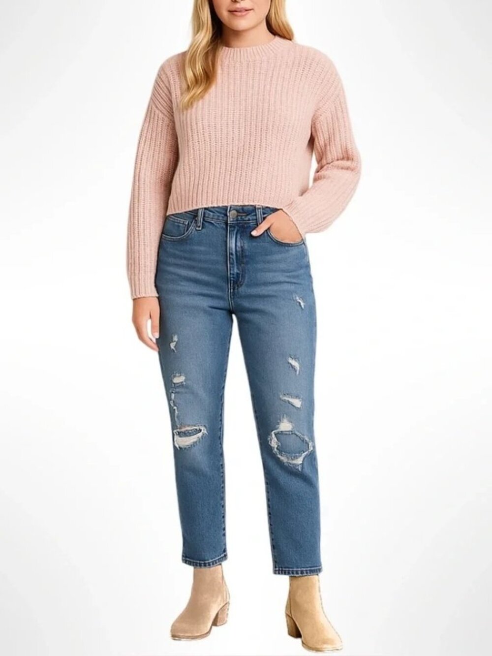 2 FOR $15 Old Navy O.G. Straight High-Rise Secret Slim Pockets Jeans Size 12